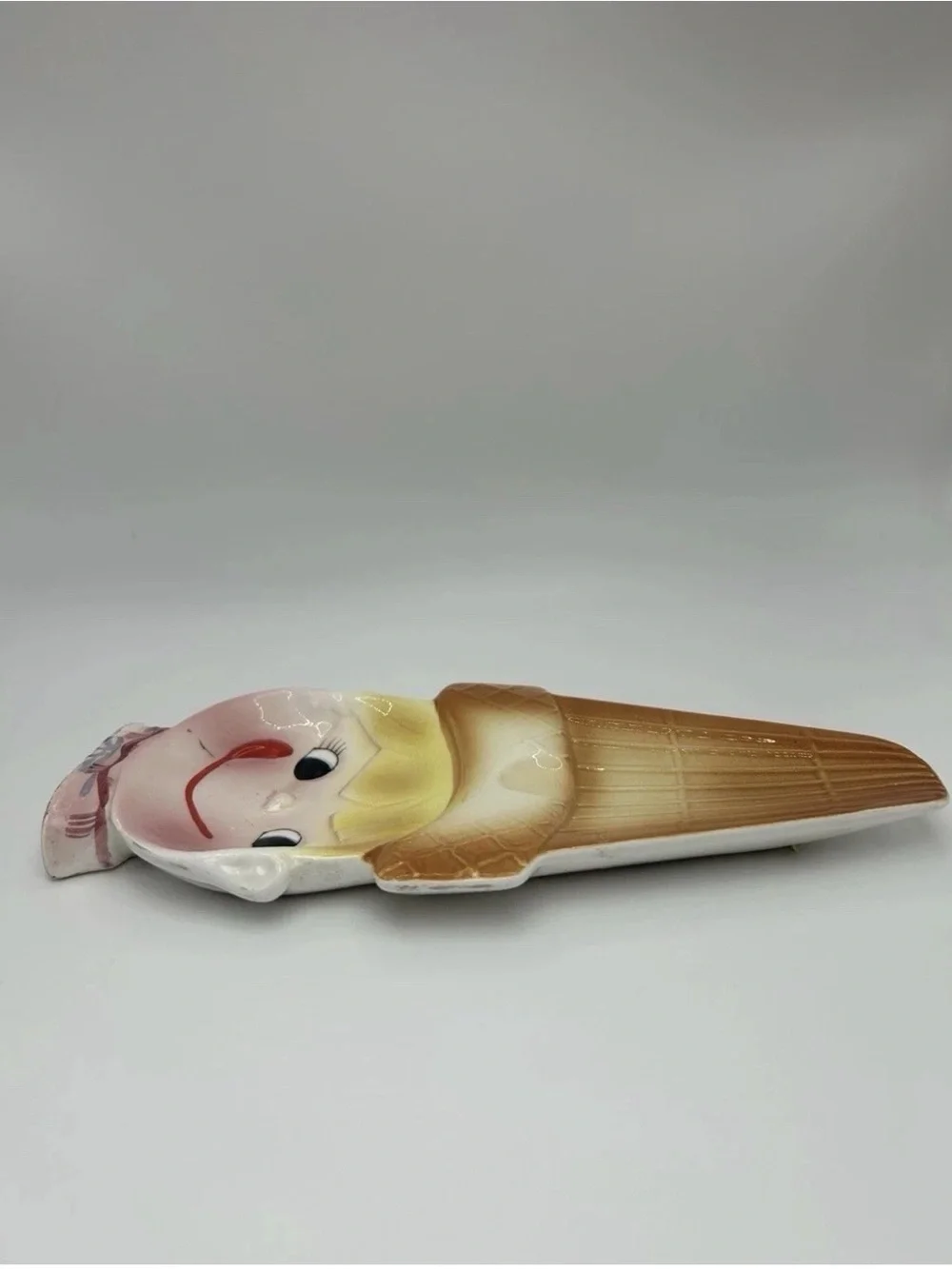 Vintage Ray Gee Yum-Ee-Yum Ice Cream Cone Ceramic Wall Plaque Plate Japan
